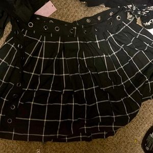 Hot Topic Plaid Mini Skirt
